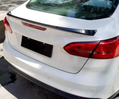 Rear Trunk Spoiler Wing Lip ABS for Ford Focus Sedan 2015-2018 Glossy Black