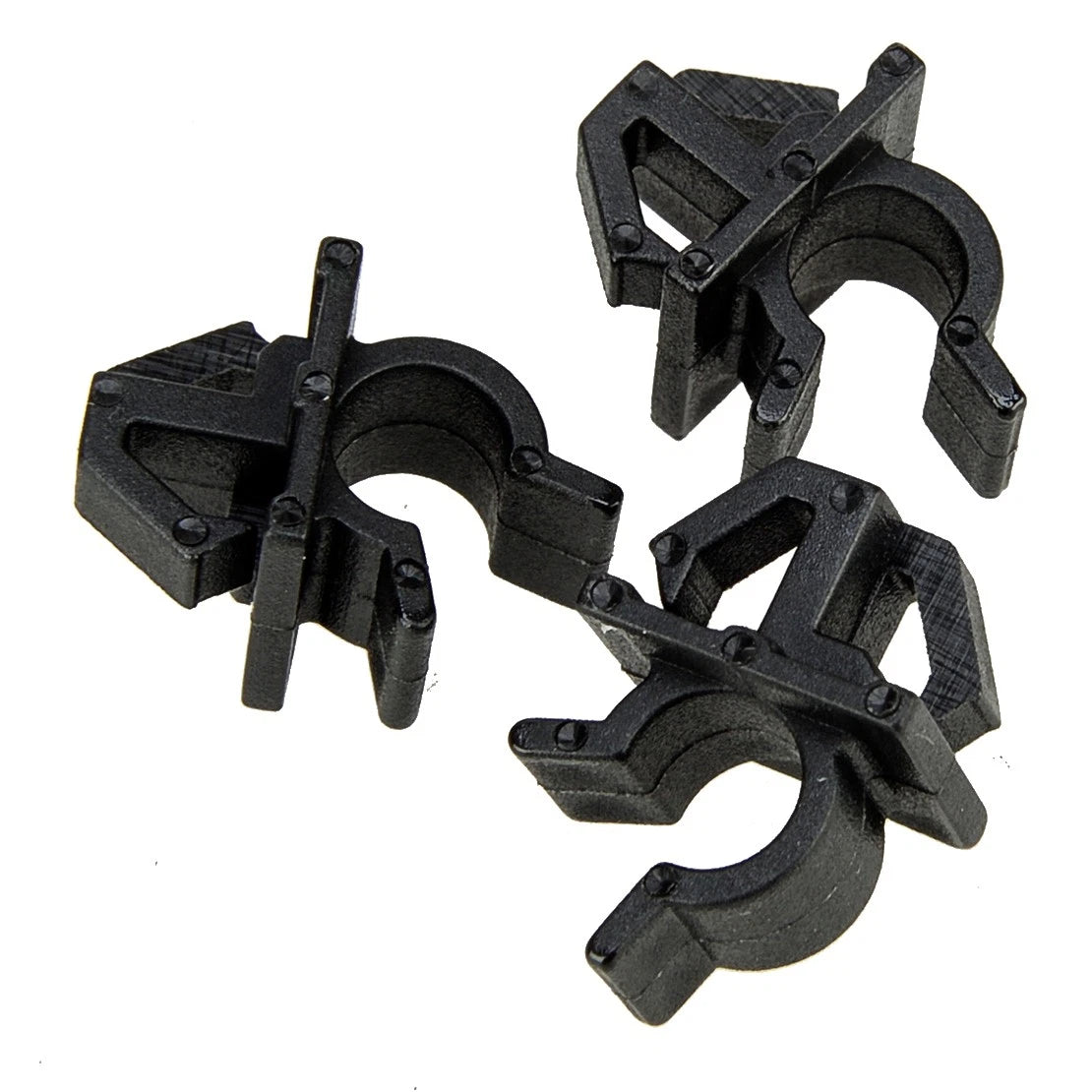 3 x Black Bonnet Support Holder Clips for Suzuki