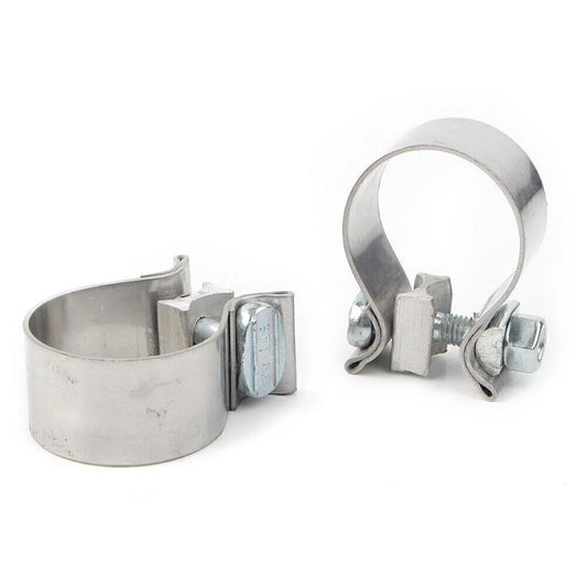 2 x 1.75" Exhaust Clamps for Harley Motorcycles