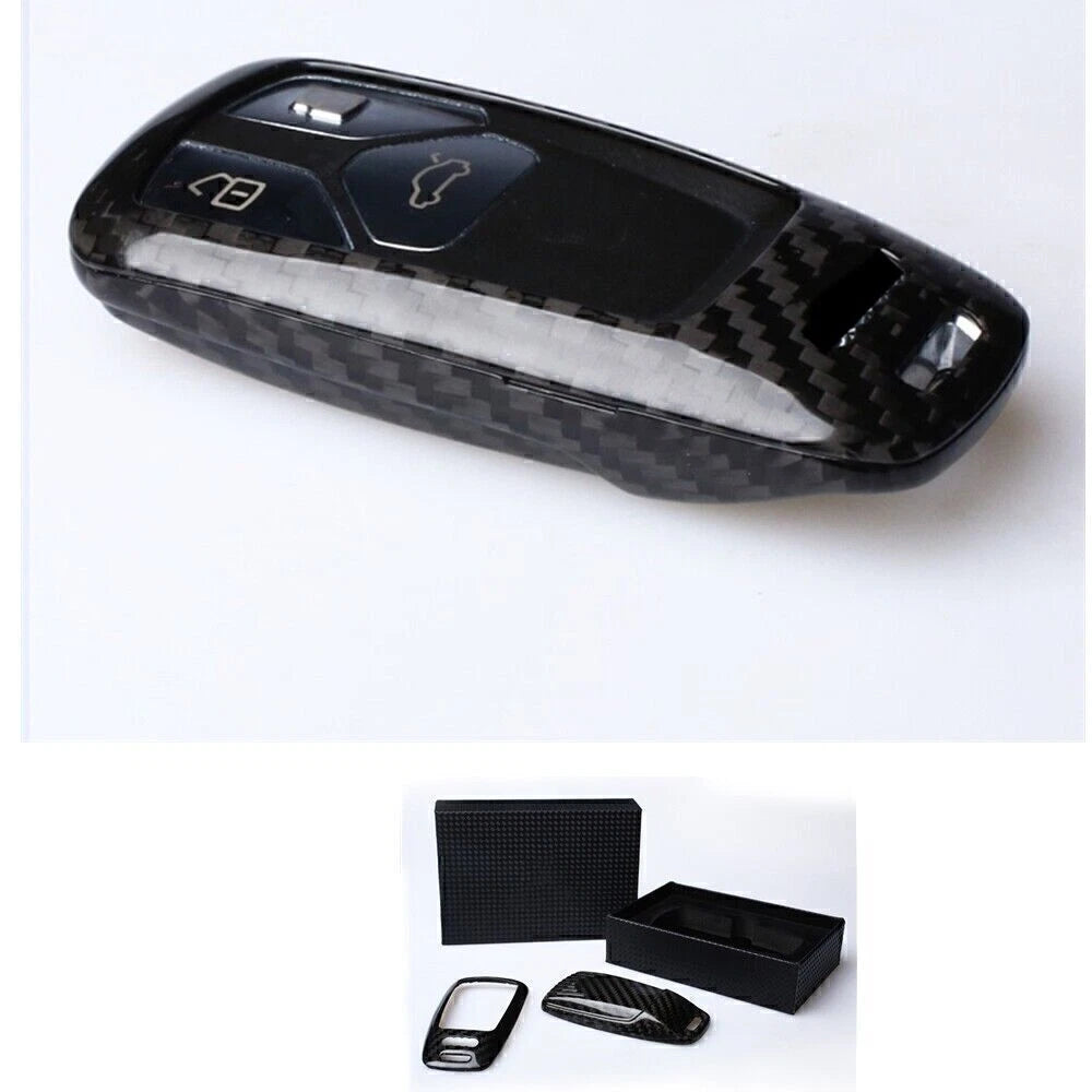 Carbon Fiber Key Case Cover for Audi A4 A5 S4 S5 Q5 TT (2013-2020)