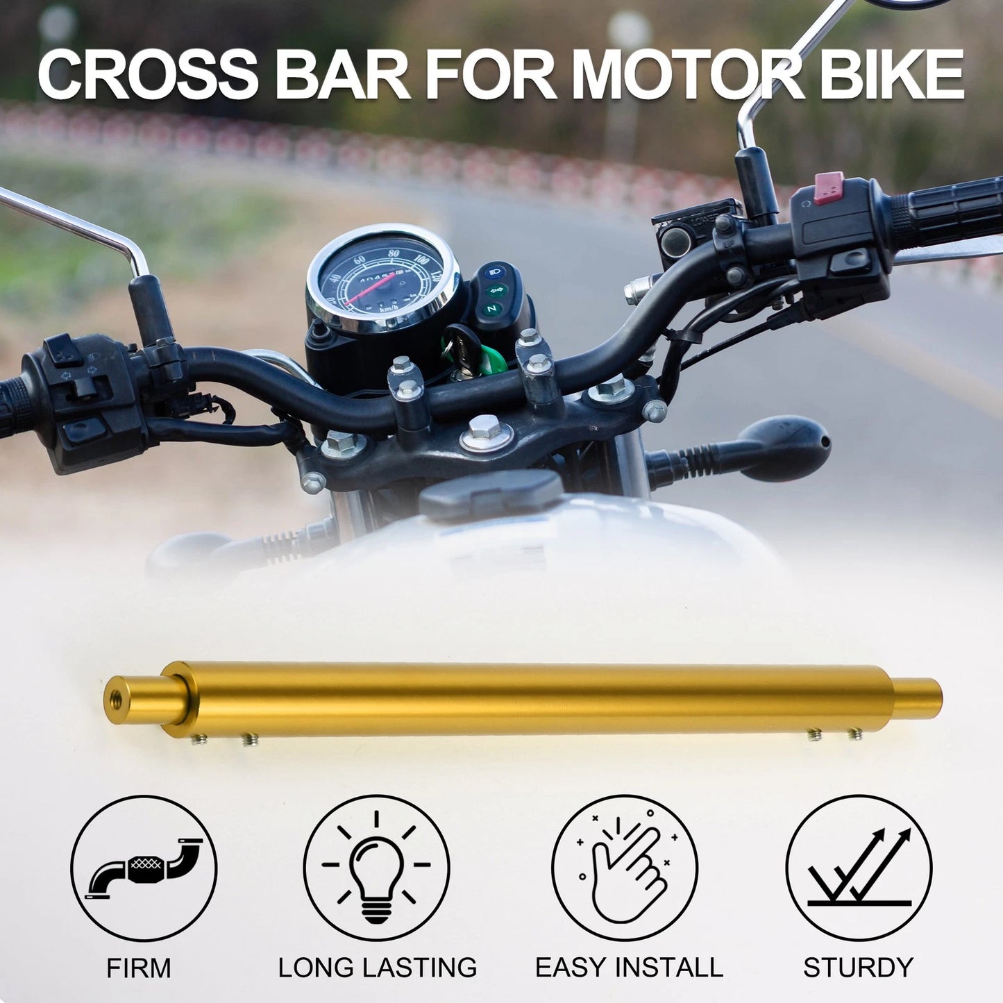 Cross Bar Handlebars / 1 Set / Cross Bar Handlebars for Motorcycle
