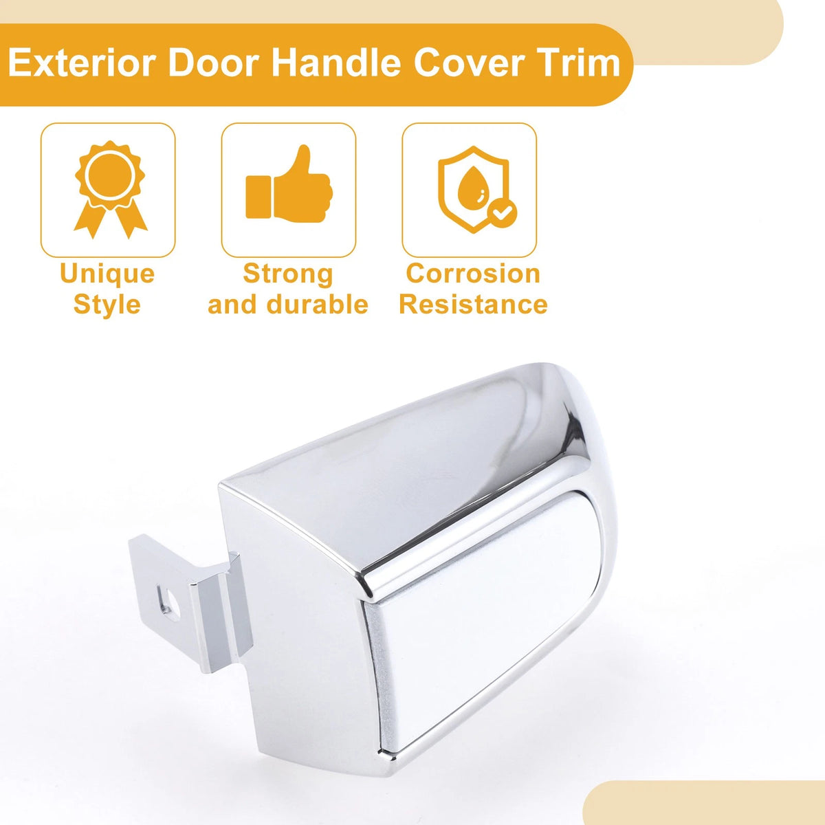 Exterior Door Handle Cover Trim for Chevrolet Malibu (2016 - 2018) White ABS