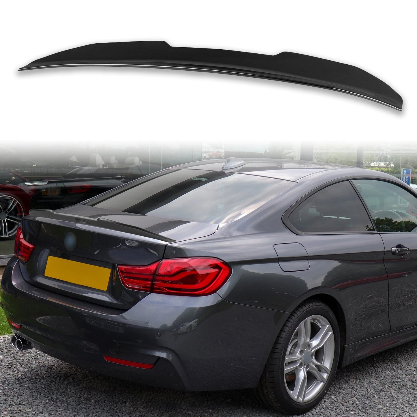 ABS Boot Spoiler for BMW 4 Series F32 2013-2019 Black Sapphire