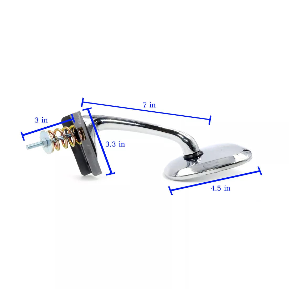 Chrome Fender Mirrors for Datsun Bluebird 510-910 180B 200B 1966-1977