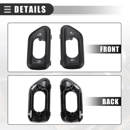 Car Door Lock Switch Bezel for Jeep Wrangler JK (2011-2018) 2 x Bezel