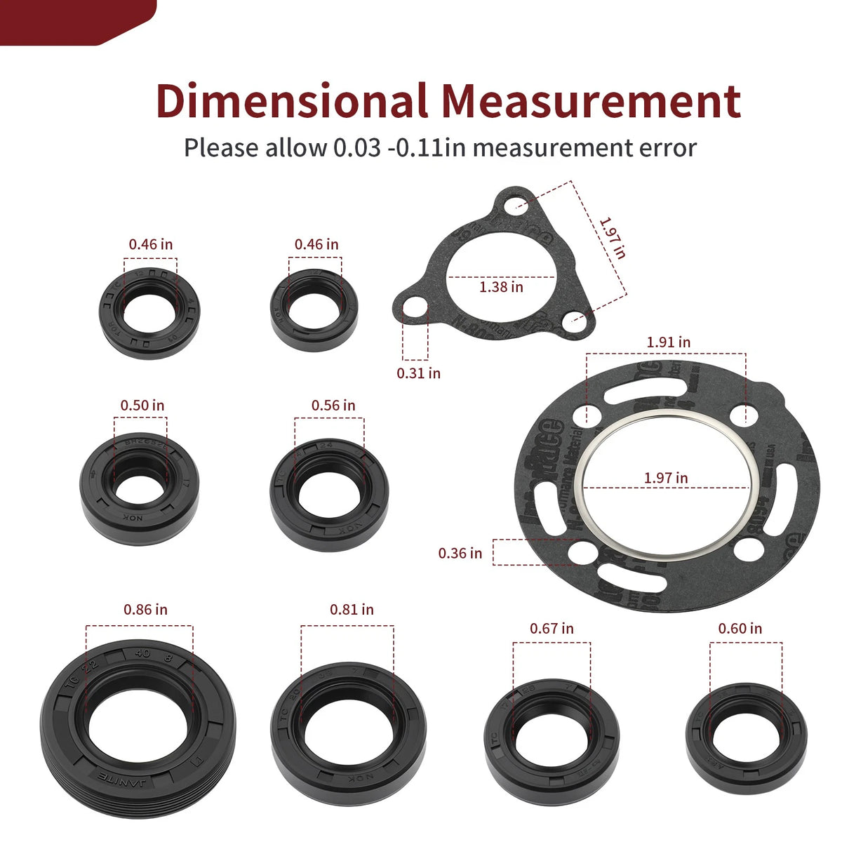 Engine Top & Bottom End Gasket & Oil Seal Kit for Honda CR80R (1986–1991)
