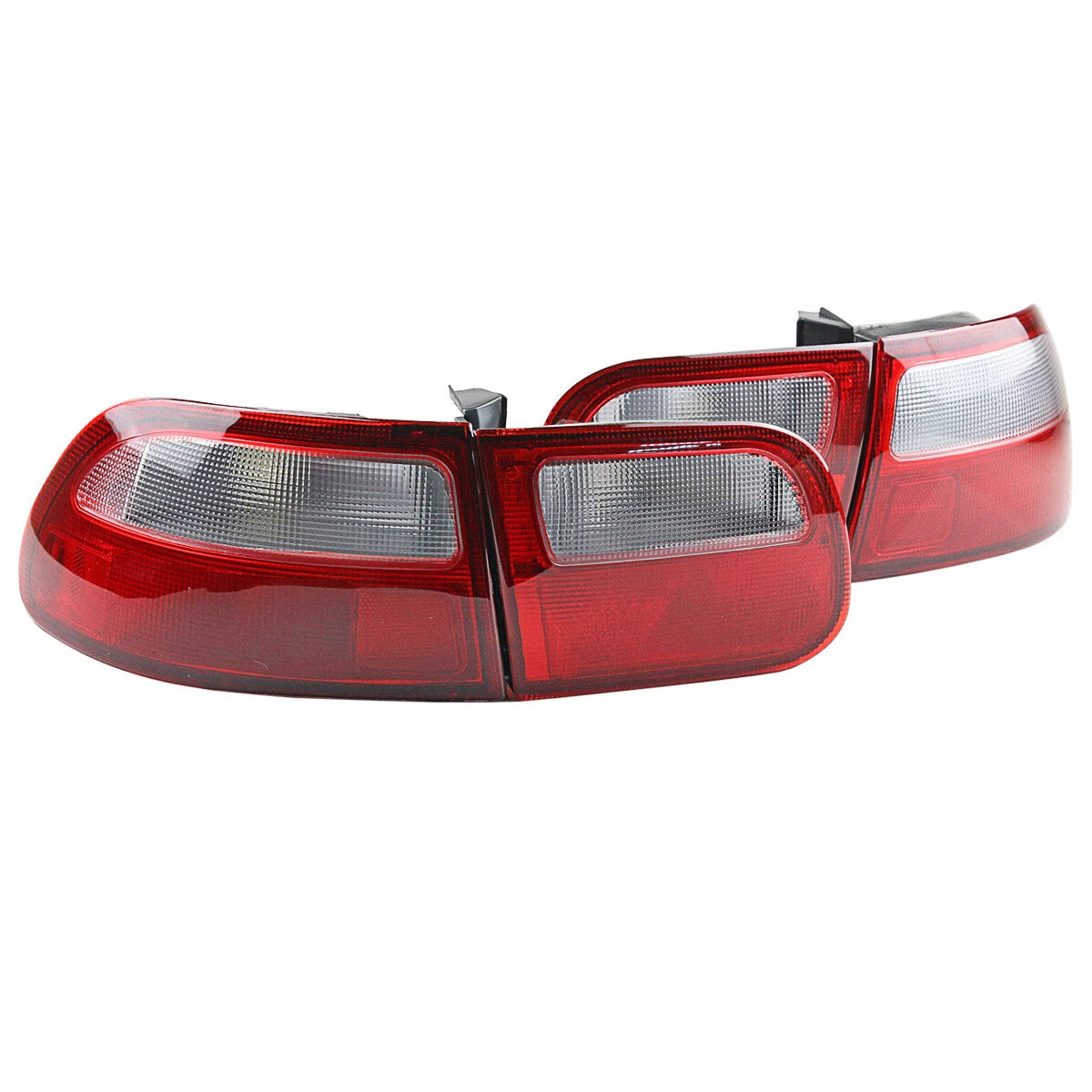 2 x Red & White Tail Light Lamps for Honda Civic EG/EH (1992-1995)