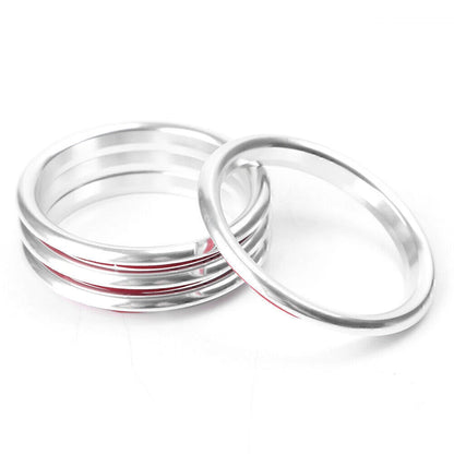 4 Pcs Silver Interior Air Vent Outlet Ring Covers for Audi A3 (2012-2019)