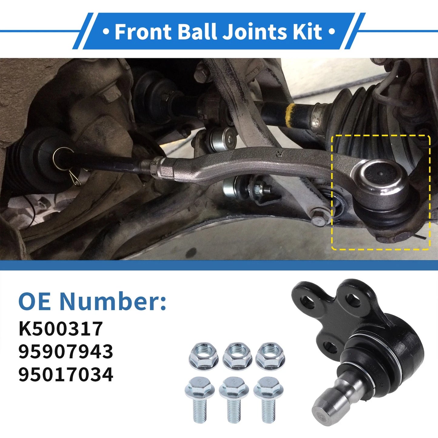 Front Lower Ball Joints for Buick Encore (2013-2022)
