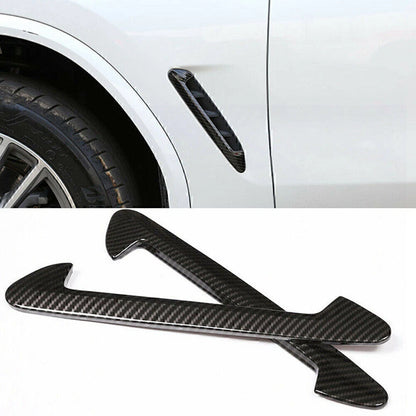 Carbon Fiber Side Air Fender Vent Trim for BMW X3 G01 X4 G02 (2018-2020)