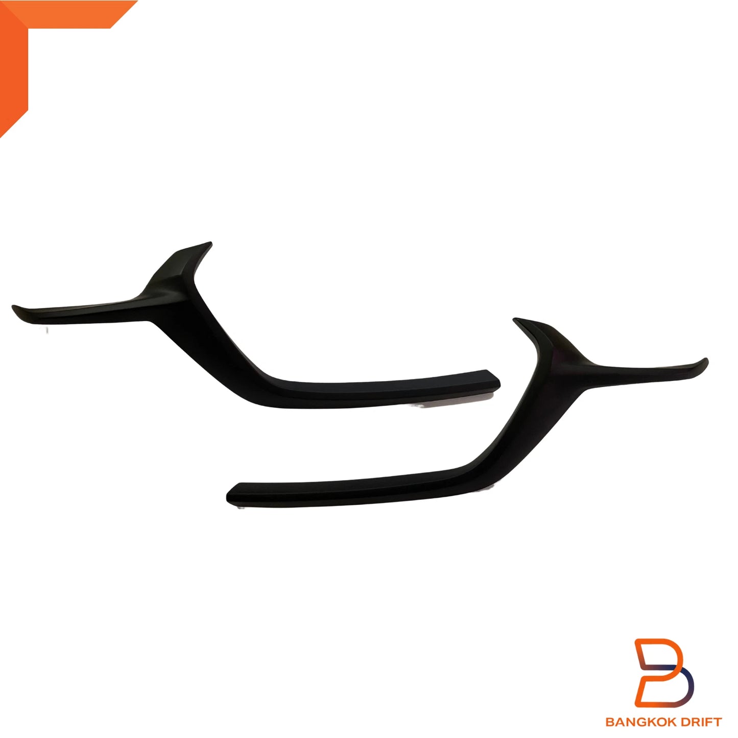 Matte Black Front Lower Grille Trim & Emblem Cover for Mazda BT-50 (2020-2024)