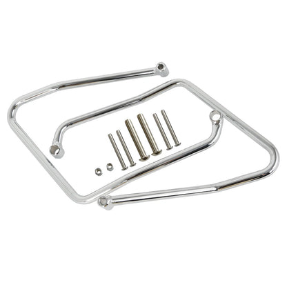 Chrome Saddlebag Support Brackets for Harley Sportster XL 883 1200 (2004-2016)