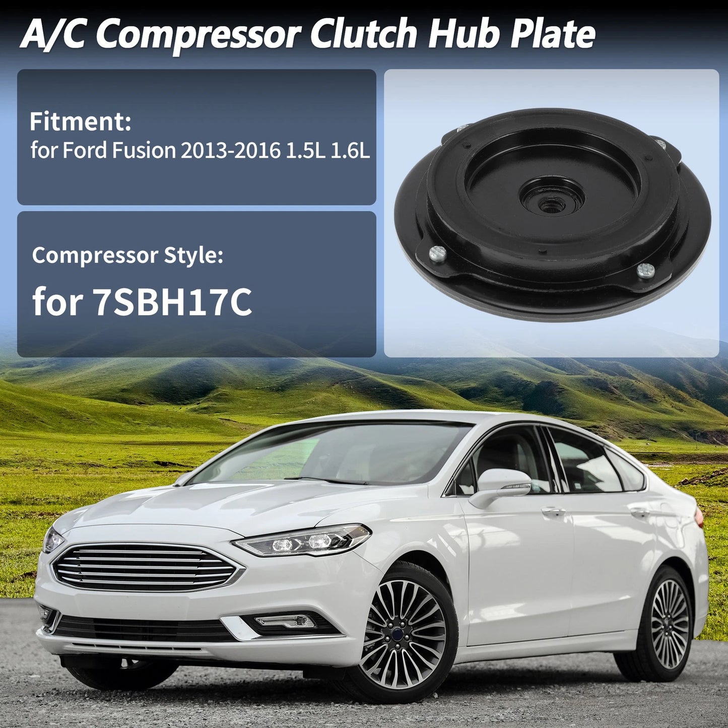 A/C Compressor Clutch Hub Plate for Ford Fusion (2013-2016)