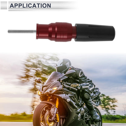 10.5mm Aluminum Alloy Plastic Motorcycle Slider Frame Bolt 1 Set Red