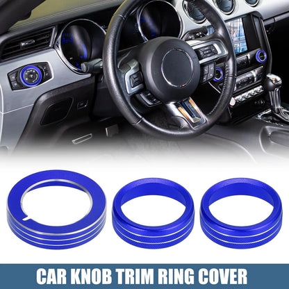 Headlight Control Button Trim Cover Set for Ford Mustang