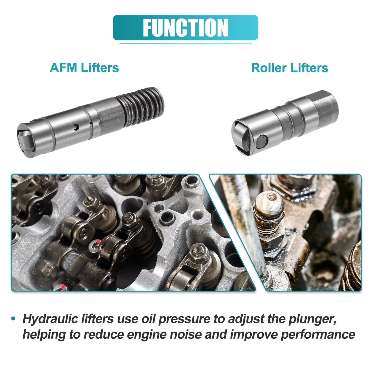 Set Hydraulic Roller Lifters for Chevy Engine