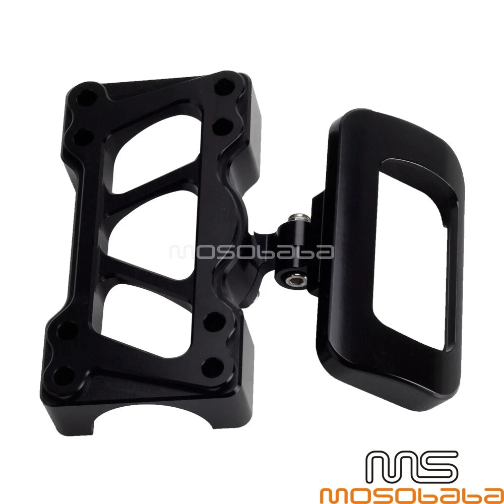 Digital Dash Gauge Relocation Mount & Top Clamp Cover for Harley Softail (18-22)