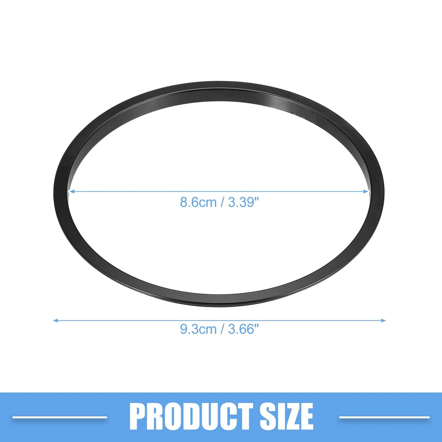 4 x AC Vent Ring Cover Trim for Toyota Tacoma (2016-2024) Aluminum Black