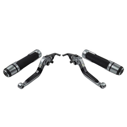 Extendable Brake Clutch Levers & Handlebar Grips for Suzuki GSXS125 (2017-2023)