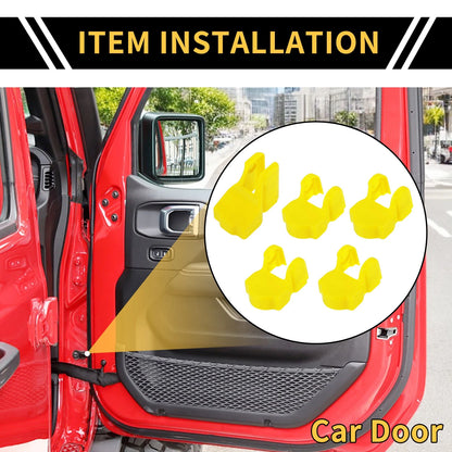 Door Limiting Cover Trim for Jeep Wrangler JL JLU (2018-2024) - Yellow