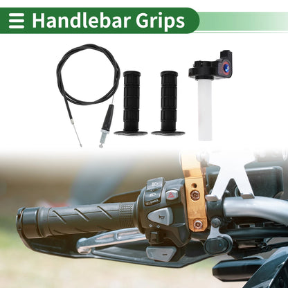 7/8 22mm Motorcycle Hand Grips End Grips Rubber for Make Model