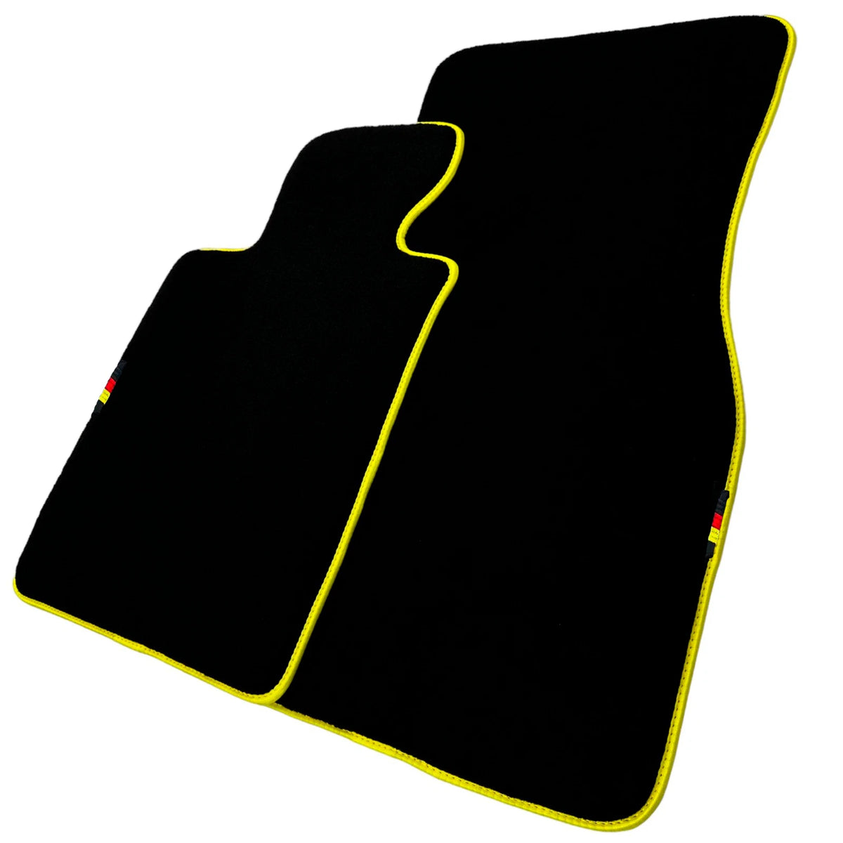 Black Floor Mats for BMW 3 Series M3 E36 with Yellow Trim (1992-1999)