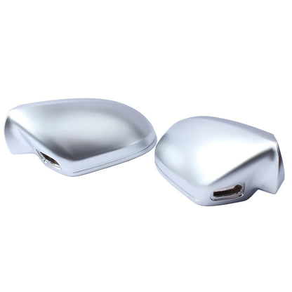 Lane Assist Chrome Side Wing Mirror Caps for Audi A6 S6 C7 (2012–2018)