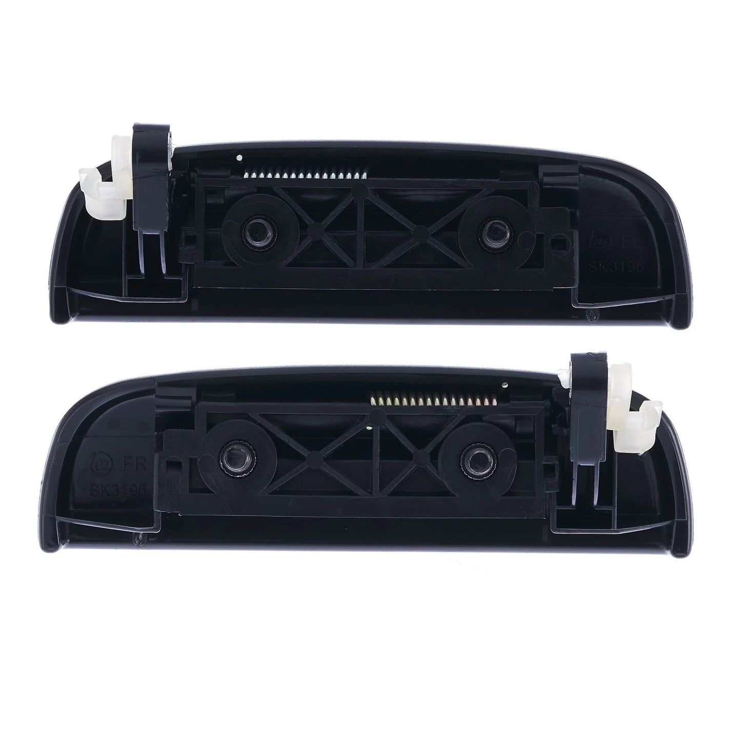 2 x Outer Door Handle Texture Black for Suzuki Alto (2009–2022)