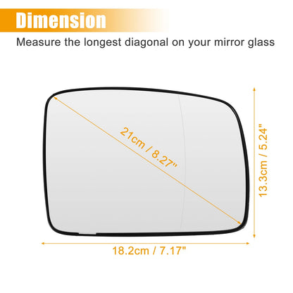 Heated Right Side Rearview Mirror Glass for Land Rover (2010-2013)
