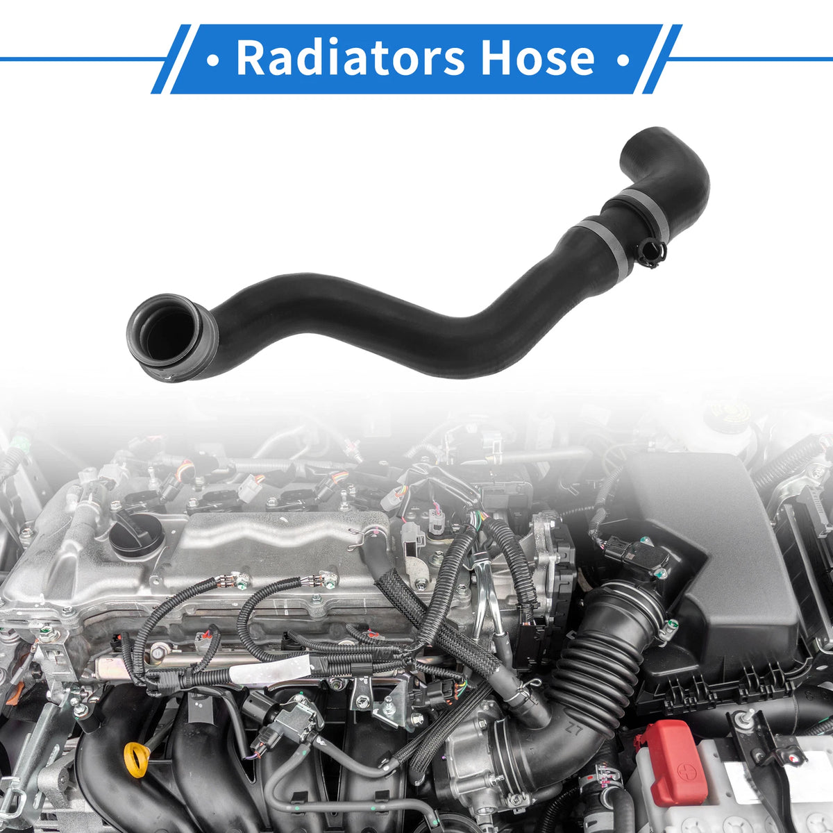 Radiator Hose for Mercedes-Benz E500 5.0L (2003-2006) - Rubber Black
