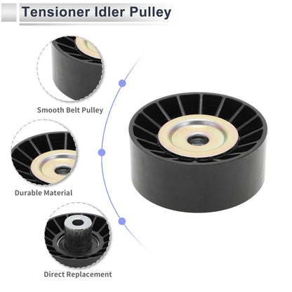 Drive Belt Idler Pulley for Ford Transit (2006-2014) Black 1 x Piece