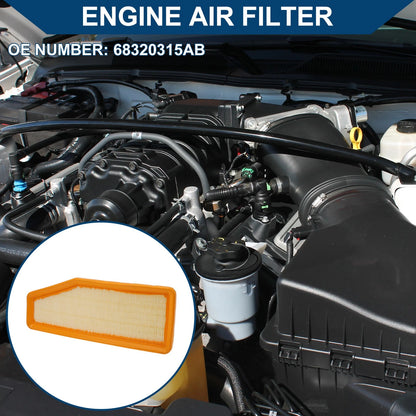 Engine Air Filter for Jeep Cherokee 2.0L (2019-2023) - 1 x Quality Filter