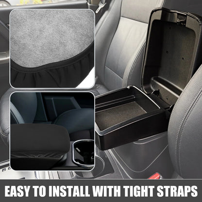 Center Console Armrest Cover for Toyota Highlander (2008-2013) Black