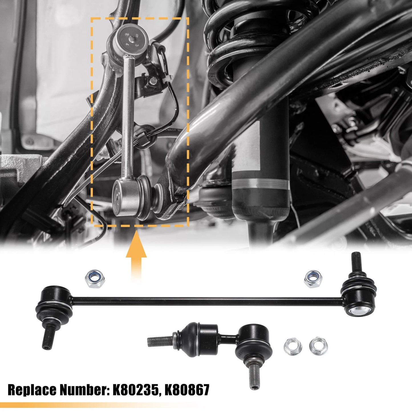 4pcs Sway Bar Stabilizer End Links for Mazda 3 (2004-2013)