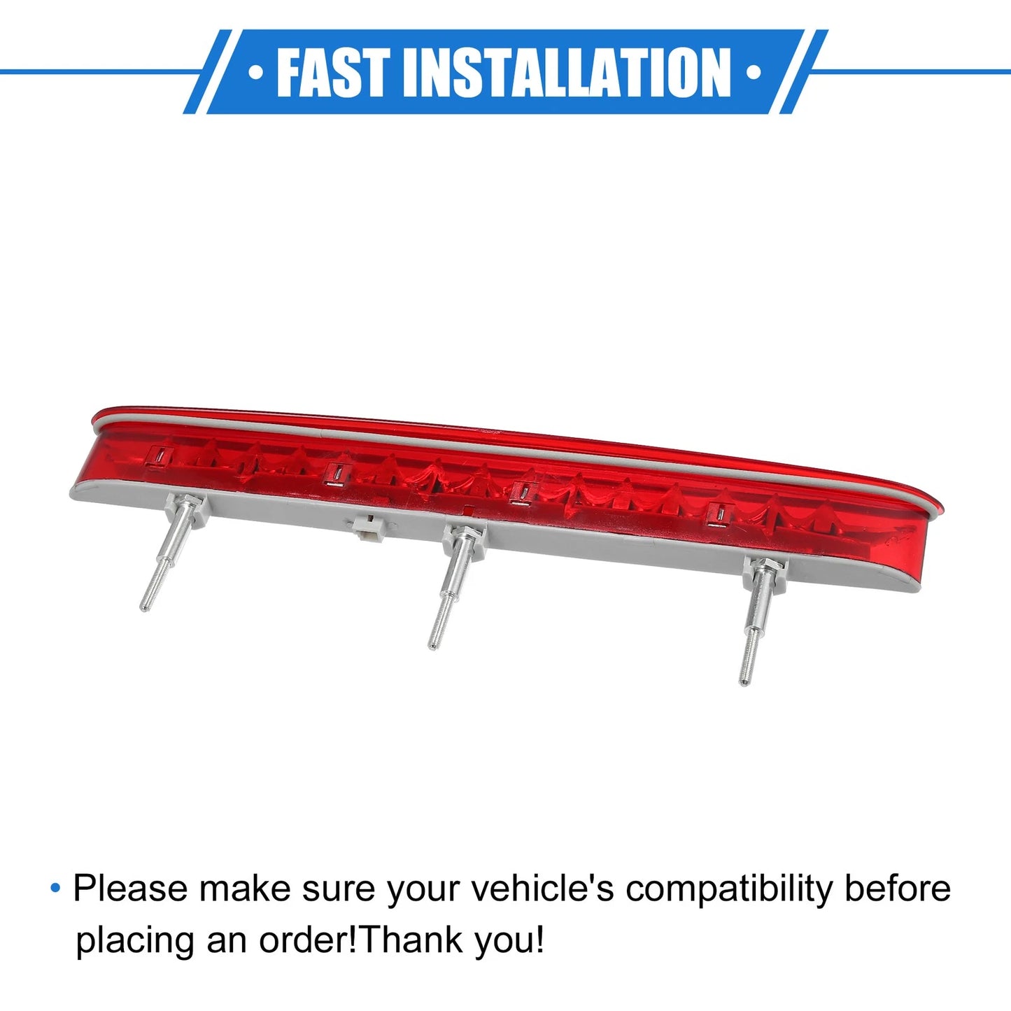 Rear 3rd Stop Brake Light Red for BMW 328i Base (2007 - 2011)