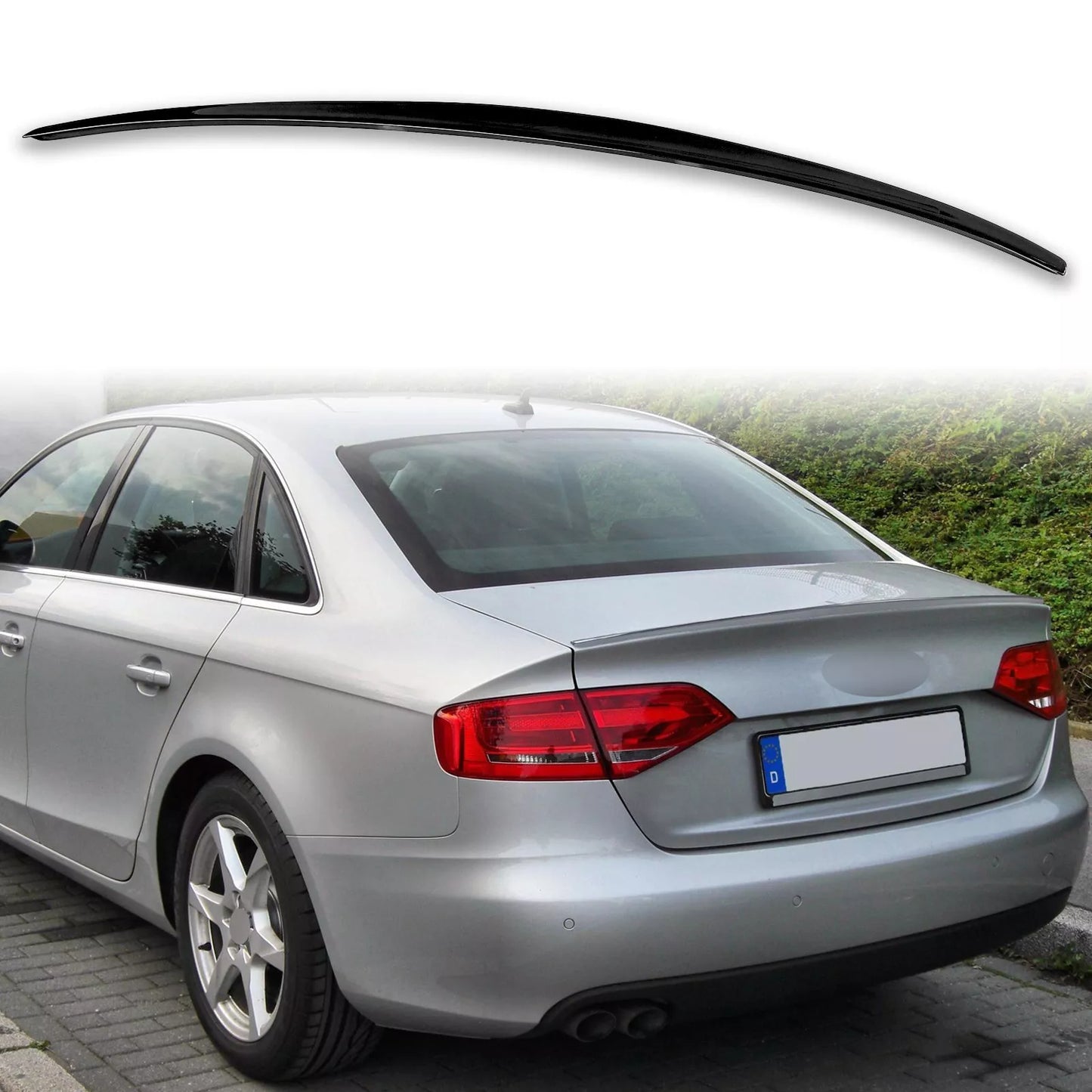 ABS Boot Spoiler for Audi A4 B8 Sedan 2008-2016 Phantom Black