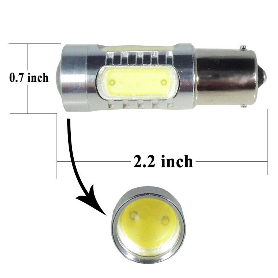 1156 7506 P21W BA15S LED Reverse Light Bulbs for Car