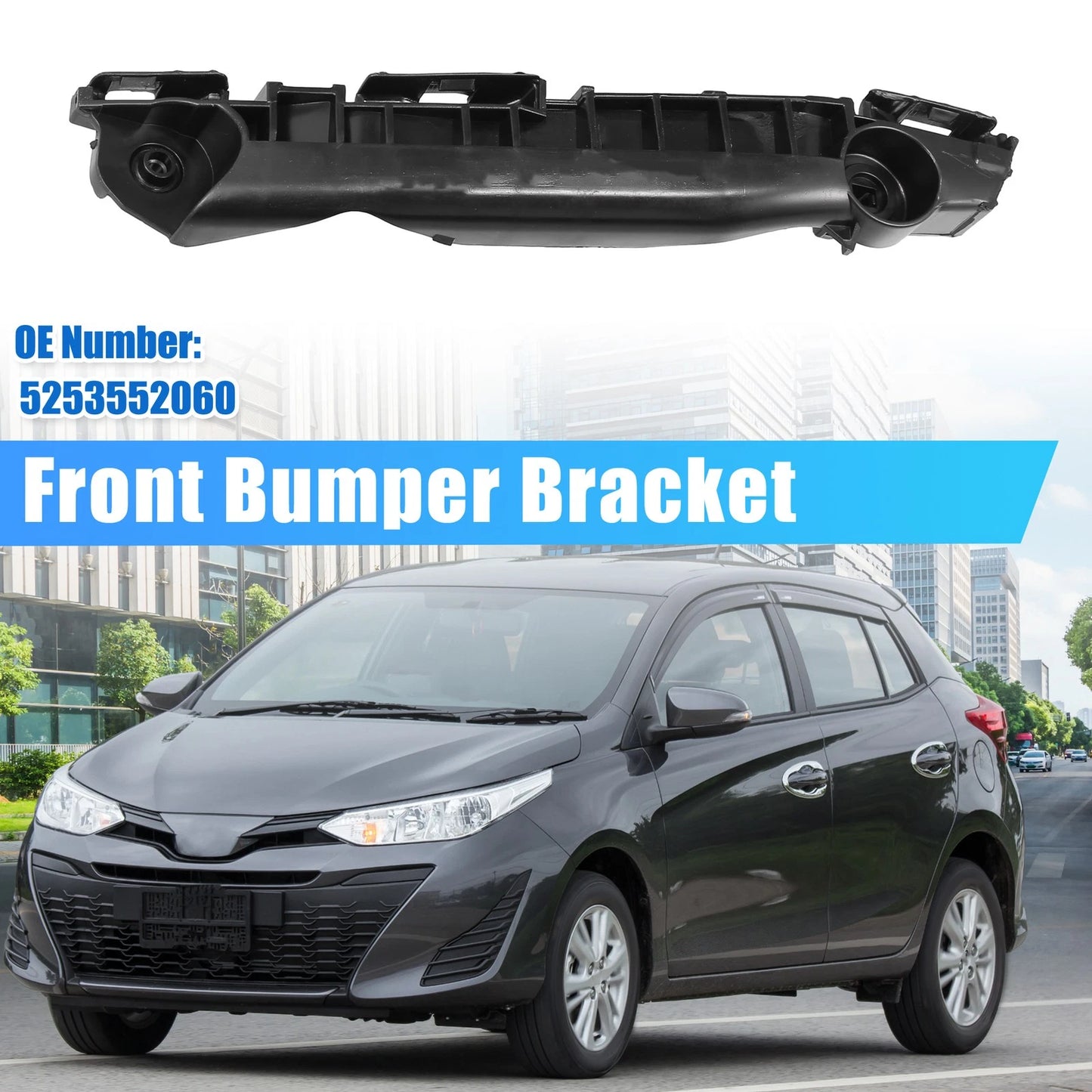 Bumper Bracket Side Retainer for Toyota Yaris 2007-2009 ()