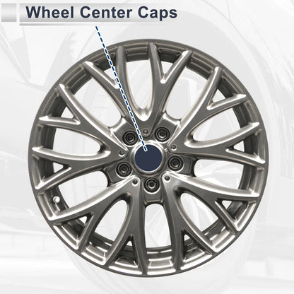 Wheel Center Caps for Toyota Land Cruiser (2008-2023) - Silver Tone Plastic 1 x