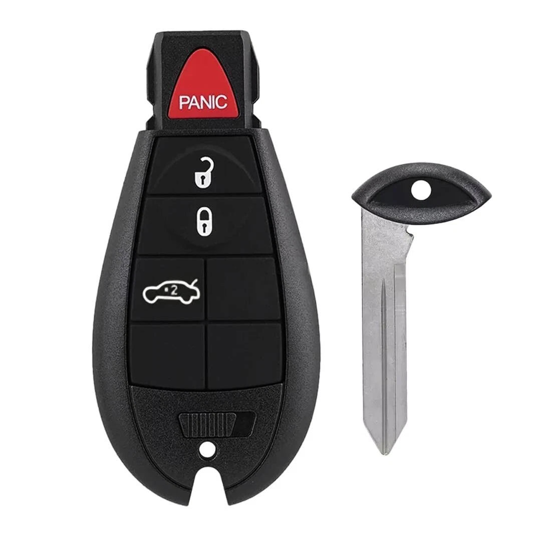 4 Button Remote Key Fob Case Shell for Dodge Ram 1500, 3500, Jeep Cherokee