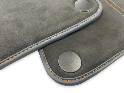 Alcantara Black Floor Mats for McLaren 720S (2017-2023) - Tailored Carpets