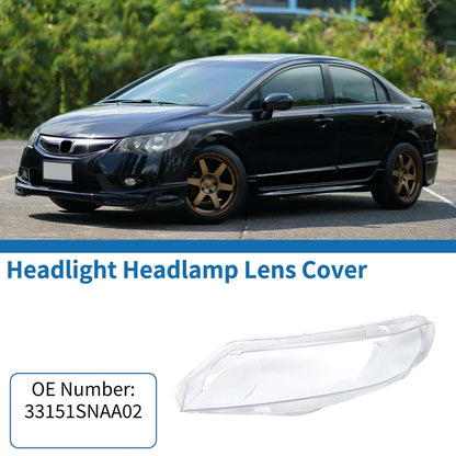 Front Left Headlight Lens Cover for Honda Civic (2006-2011)