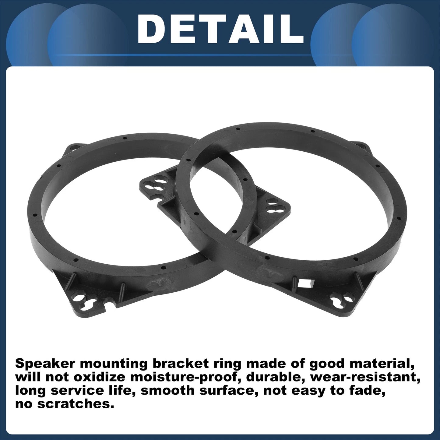 6.5" Speaker Spacer Ring Adaptor for Toyota  - 2 Pcs