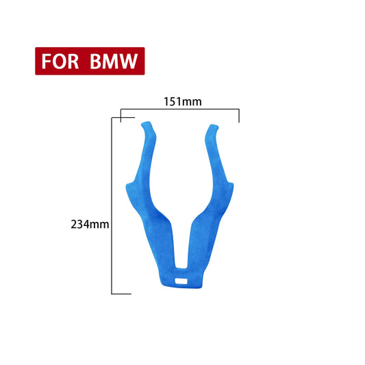 1x Blue Leather Steering Wheel Cover Trim for BMW F20 F22 F30 F32 F10 F15 (2011-2020)