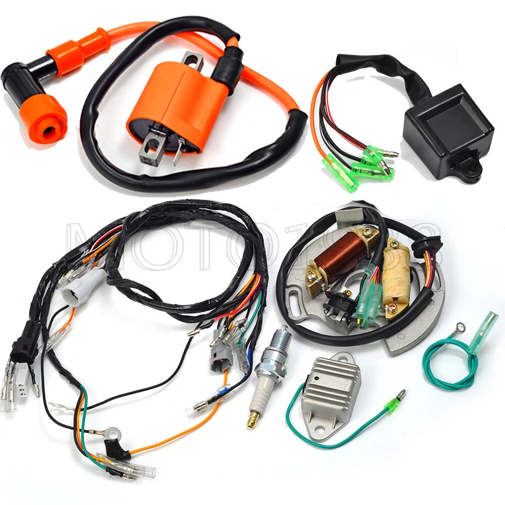 Ignition Coil Wiring Harness Regulator Stator for Yamaha Blaster 200 (97-01)