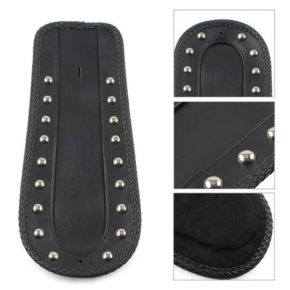 Studded Leather Rear Fender Bib Solo Seat for Harley Sportster XLH 1200 883