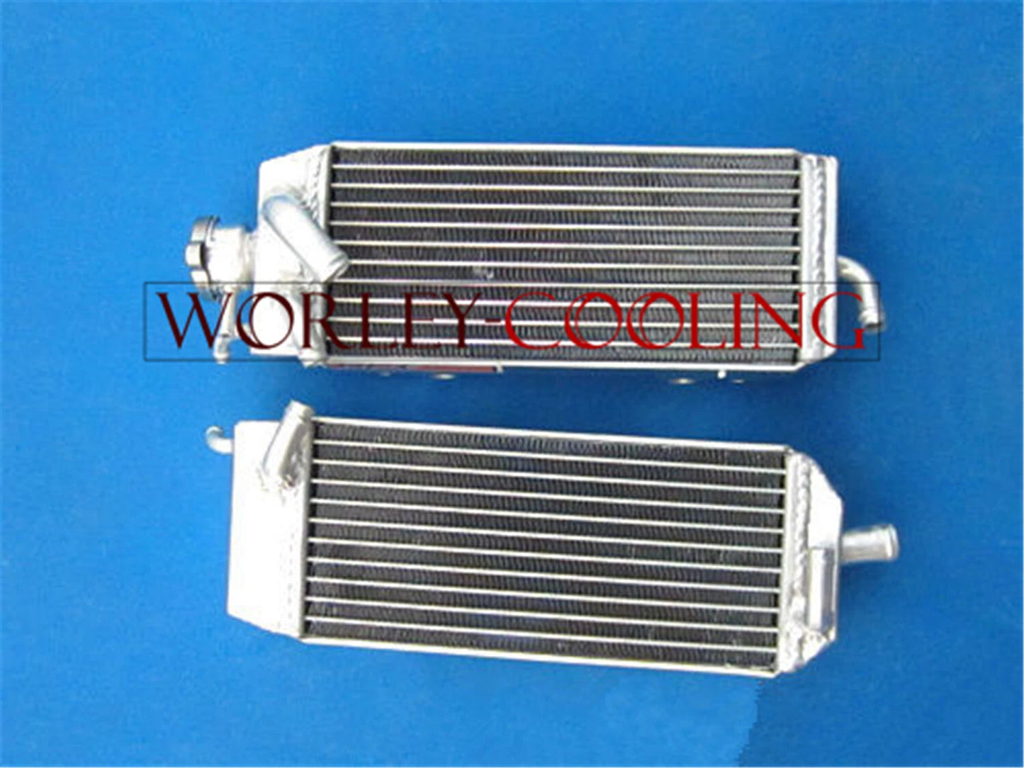 Aluminum Radiator for Suzuki RM125W RM125X RM125Y (1998-2000) + Hose RED