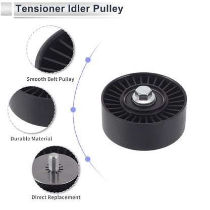 Drive Belt Idler Pulley for BMW 335i 2007-2013 (2 x)