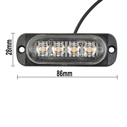 12W 12-24V 4LED Work Light Bar for SUV/Truck/Boat/Fog Off Road