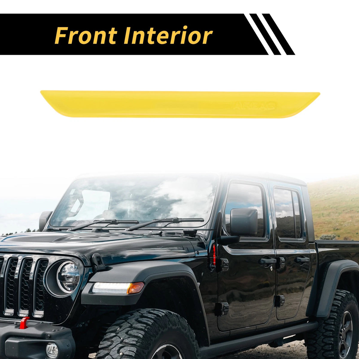Passenger Side Seat Handle Trim for Jeep Wrangler JL JLU (2018-2024) Yellow